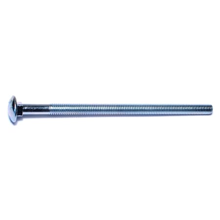 Midwest Fastener Carriage Bolt, Square Neck, 16 (Coarse), 7 in L, Steel, Zinc Plated, 50 PK 01110